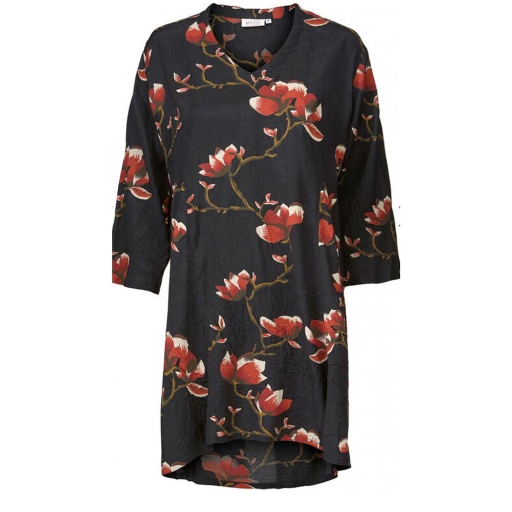 Masai Floral Print Tunic Top Sz S